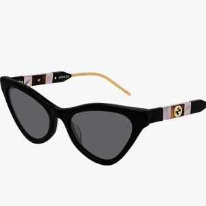 Gucci Women's Sophisticated Web Cat Eye Sunglasses